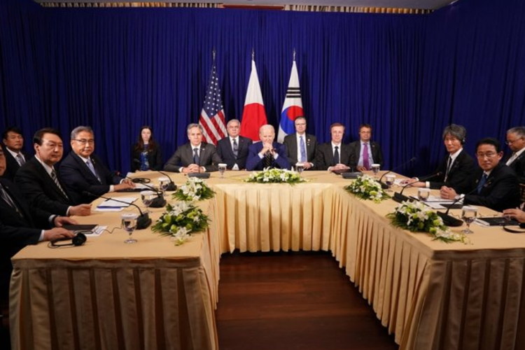 ที่ G20 ยุนพยายามส่งเสริมความร่วมมือกับสหรัฐฯ และญี่ปุ่น เพื่อควบคุมภัยคุกคาม NK